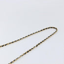 CHANEL Matelasse COCO Mark Chain Bag Lamb Skin Black Gold CC Auth 122001-8