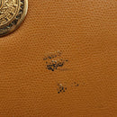 SAINT LAURENT Shoulder Bag Leather Brown Gold Auth 122006-16