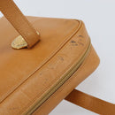SAINT LAURENT Shoulder Bag Leather Brown Gold Auth 122006-7