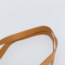 SAINT LAURENT Shoulder Bag Leather Brown Gold Auth 122006-9
