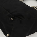 FENDI Hand Bag Nylon Black Silver Auth 122023-14