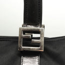 FENDI Hand Bag Nylon Black Silver Auth 122023-10