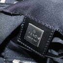 FENDI Hand Bag Nylon Black Silver Auth 122023-17