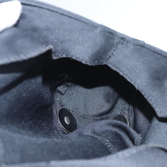 FENDI Hand Bag Nylon Black Silver Auth 122023