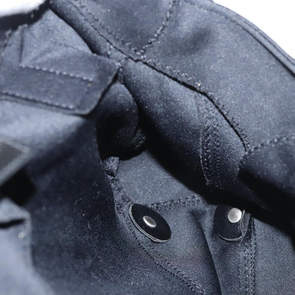 FENDI Hand Bag Nylon Black Silver Auth 122023