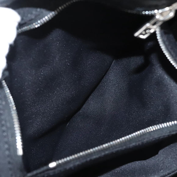 FENDI Hand Bag Nylon Black Silver Auth 122023