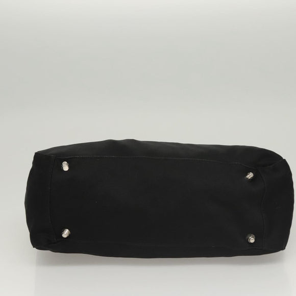 FENDI Hand Bag Black Silver Auth 122023