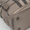 BURBERRY Nova Check Tote Bag PVC Gray Auth 122024-13