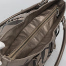 BURBERRY Nova Check Tote Bag PVC Gray Auth 122024-6