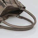 BURBERRY Nova Check Tote Bag PVC Gray Auth 122024-7