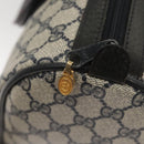 GUCCI GG Supreme Sherry Line Hand Bag PVC Navy Gold Red 378 012 3842 Auth 122029-9