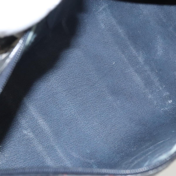 GUCCI GG Supreme Sherry Line Hand Bag PVC Navy Gold Red 378 012 3842 Auth 122029