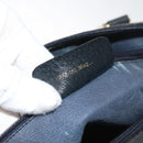 GUCCI GG Supreme Sherry Line Hand Bag PVC Navy Gold Red 378 012 3842 Auth 122029-12