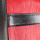 LOUIS VUITTON Epi Petit Noe Shoulder Bag Bicolor Black Red M44017 Auth 122033V-18