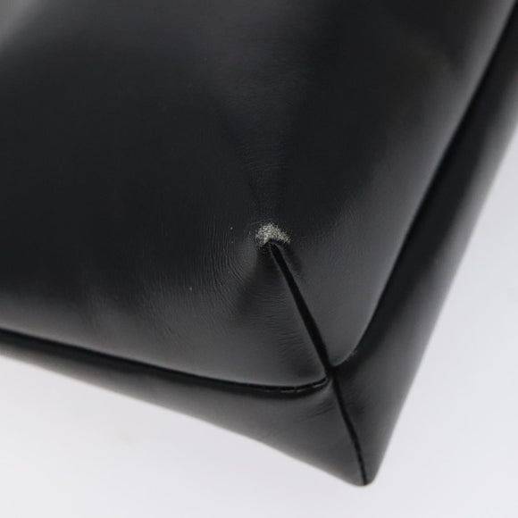 Salvatore Ferragamo Vala Shoulder Bag Leather Black Gold Auth 122037