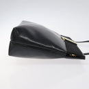 Salvatore Ferragamo Vala Shoulder Bag Leather Black Gold Auth 122037-3