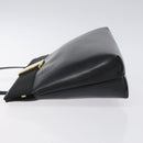 Salvatore Ferragamo Vala Shoulder Bag Leather Black Gold Auth 122037-4