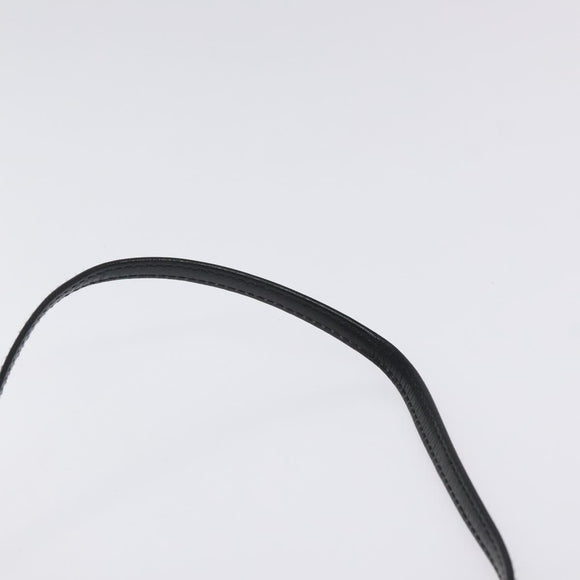 Salvatore Ferragamo Vala Shoulder Bag Leather Black Gold Auth 122037