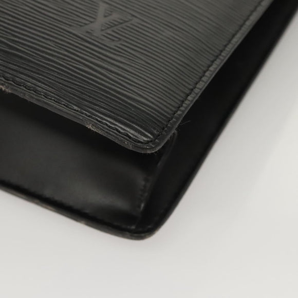 LOUIS VUITTON Epi Sac Plat Hand Bag Black M59082 LV Auth 122078