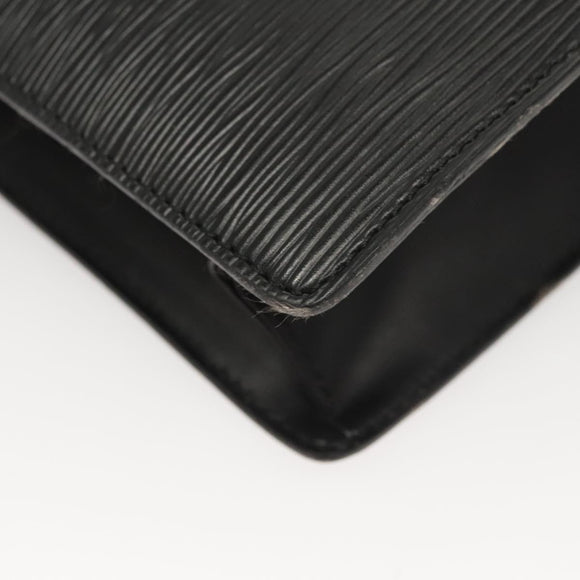 LOUIS VUITTON Epi Sac Plat Hand Bag Black M59082 LV Auth 122078