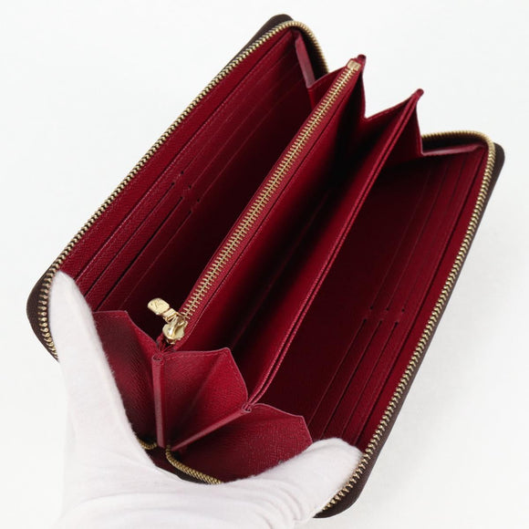 LOUIS VUITTON Monogram Zippy Wallet Long Wallet Fuchsia M41895 LV Auth 122092AM
