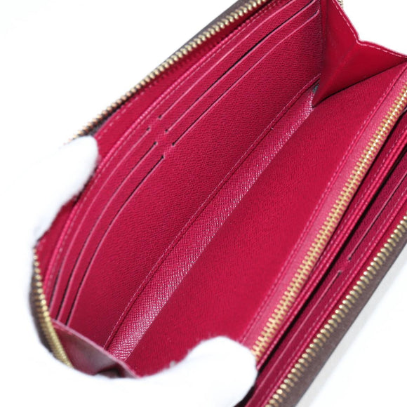 LOUIS VUITTON Monogram Zippy Wallet Long Wallet Fuchsia M41895 LV Auth 122092AM