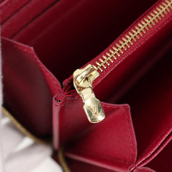 LOUIS VUITTON Monogram Zippy Wallet Long Wallet Fuchsia M41895 LV Auth 122092AM