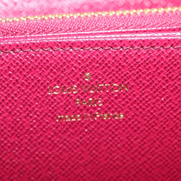 LOUIS VUITTON Monogram Zippy Wallet Long Wallet Fuchsia M41895 LV Auth 122092AM
