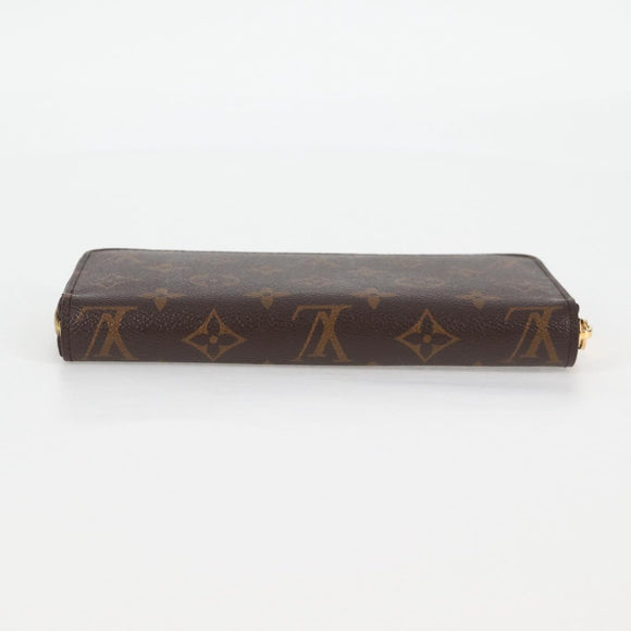 LOUIS VUITTON Monogram Zippy Wallet Long Wallet Fuchsia M41895 LV Auth 122092AM