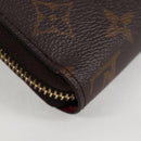 LOUIS VUITTON Monogram Zippy Wallet Long Wallet Fuchsia M41895 LV Auth 122092AM-13
