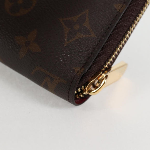 LOUIS VUITTON Monogram Zippy Wallet Long Wallet Fuchsia M41895 LV Auth 122092AM