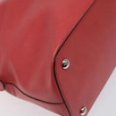 Salvatore Ferragamo Hand Bag Leather Pink Silver Auth 122097-16