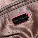 Salvatore Ferragamo Hand Bag Leather Pink Silver Auth 122097-18