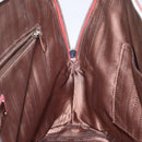 Salvatore Ferragamo Hand Bag Leather Pink Silver Auth 122097-19