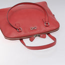 Salvatore Ferragamo Hand Bag Leather Pink Silver Auth 122097-6