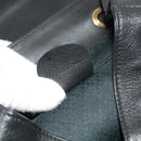 GUCCI Bamboo Backpack Leather Black Gold 003 2058 0016 Auth 122099-11