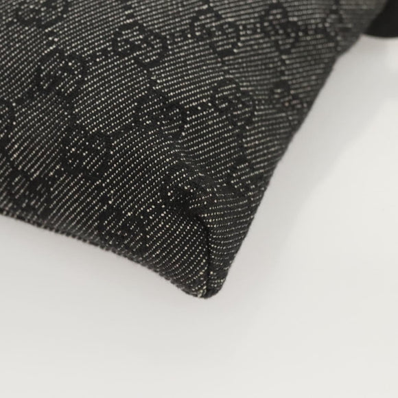 GUCCI GG Canvas Waist bag Gray Silver 28566 Auth 122104