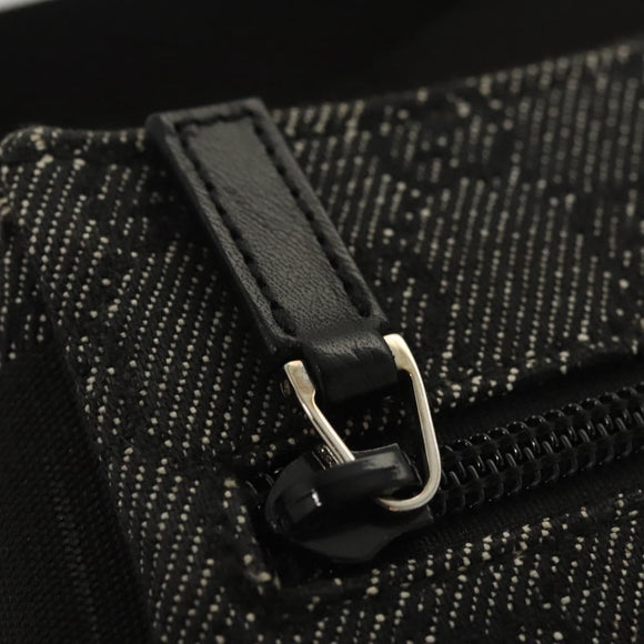 GUCCI GG Canvas Waist bag Gray Silver 28566 Auth 122104