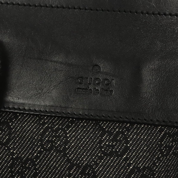 GUCCI GG Canvas Waist bag Gray Silver 28566 Auth 122104