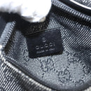 GUCCI GG Canvas Waist bag Gray Silver 28566 Auth 122104-19