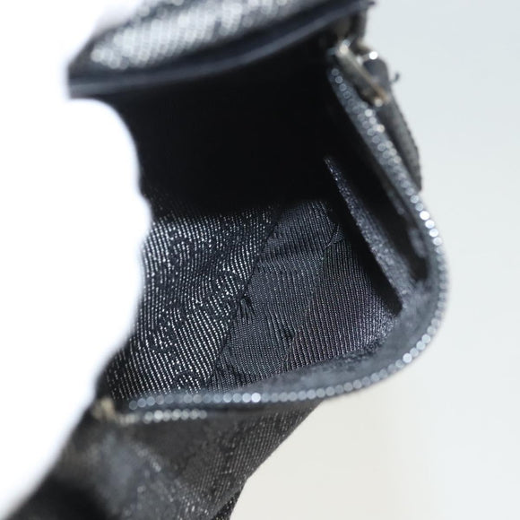 GUCCI GG Canvas Waist bag Gray Silver 28566 Auth 122104