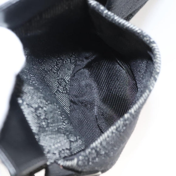 GUCCI GG Canvas Waist bag Gray Silver 28566 Auth 122104