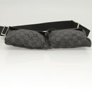 GUCCI GG Canvas Waist bag Gray Silver 28566 Auth 122104-5