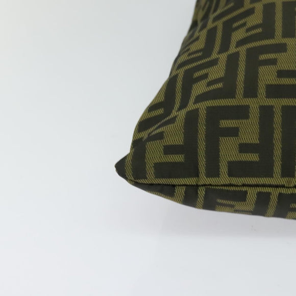 FENDI Zucca Canvas Tote Bag Black Brown Auth 122111