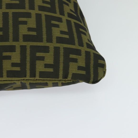 FENDI Zucca Canvas Tote Bag Black Brown Auth 122111