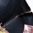 FENDI Zucca Canvas Tote Bag Black Brown Auth 122111-18