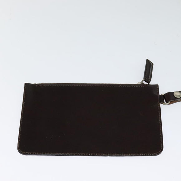 FENDI Zucca Canvas Tote Bag Black Brown Auth 122111