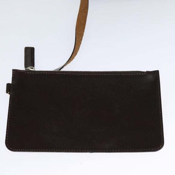 FENDI Zucca Canvas Tote Bag Black Brown Auth 122111