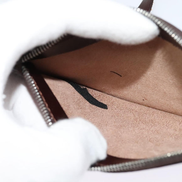 FENDI Zucca Canvas Tote Bag Black Brown Auth 122111