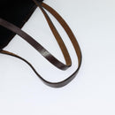 FENDI Zucca Canvas Tote Bag Black Brown Auth 122111-7